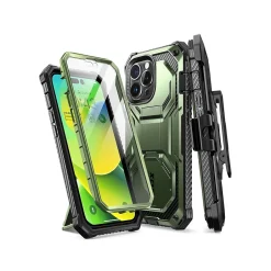 Cell Phone Cases<i-Blason Armorbox Dark Green Rugged Case for iPhone 14 Pro (iPhone2022Pro-6.1-Armorbox-SP-Guldan)