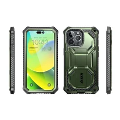 Cell Phone Cases<i-Blason Armorbox Dark Green Rugged Case for iPhone 14 Pro (iPhone2022Pro-6.1-Armorbox-SP-Guldan)