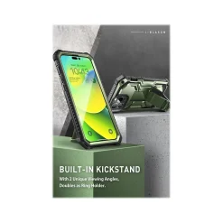 Cell Phone Cases<i-Blason Armorbox Dark Green Rugged Case for iPhone 14 Pro (iPhone2022Pro-6.1-Armorbox-SP-Guldan)