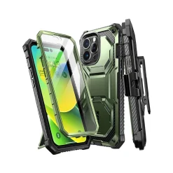 Cell Phone Cases<i-Blason Armorbox Dark Green Rugged Case for iPhone 14 Pro Max (iPhone2022Pro-6.7-Armorbox-SP-Guldan)