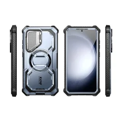 Cell Phone Cases<i-Blason ArmorBox MagSafe Rugged Case for Samsung Galaxy S24, Shock Absorbing, Metallic Blue (GS24ABSPTT)