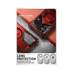 Cell Phone Cases<i-Blason ArmorBox MagSafe Rugged Case for Samsung Galaxy S24 Ultra, Metallic Red (GS24UABSRD)