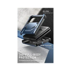 Cell Phone Cases<i-Blason Armorbox Metallic Blue Rugged Case for Samsung Galaxy Z Flip4 (Galaxy2022-ZFlip4-5G-Armorbox-Tilt)