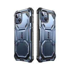 Cell Phone Cases<i-Blason Armorbox Metallic Blue Rugged Case for iPhone 14 (iPhone2021/22-6.1-Armorbox-SP-Tilt)