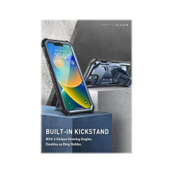 Cell Phone Cases<i-Blason Armorbox Metallic Blue Rugged Case for iPhone 14 (iPhone2021/22-6.1-Armorbox-SP-Tilt)