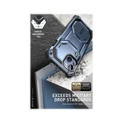 Cell Phone Cases<i-Blason Armorbox Metallic Blue Rugged Case for iPhone 14 (iPhone2021/22-6.1-Armorbox-SP-Tilt)