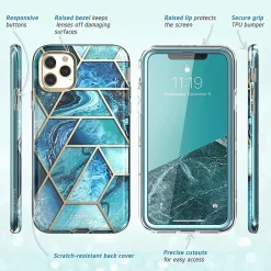 Cell Phone Cases<i-Blason Cosmo Blue Case for iPhone 11 Pro (11PRO-COSM-OCE)