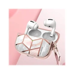 i-Blason Cosmo Case for Apple AirPods Pro, Marble Pink (AirPodsPro2019-Cosmo-Marble)
