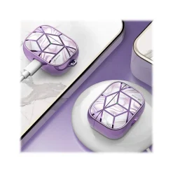 i-Blason Cosmo Case for Apple AirPods Pro, Marble Purple (AirPodsPro2019-Cosmo-Ameth)