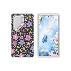 Cell Phone Cases<i-Blason Cosmo Colorful Pink Daisies MagSafe Case for Samsung Galaxy S24 Ultra, Shock-Absorbing, Multicolor