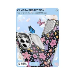 Cell Phone Cases<i-Blason Cosmo Colorful Pink Daisies MagSafe Case for Samsung Galaxy S24 Ultra, Shock-Absorbing, Multicolor