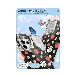 Cell Phone Cases<i-Blason Cosmo Colorful Strawberry MagSafe Case for Samsung Galaxy S24 Ultra, Shock-Absorbing, Multicolor