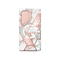 Cell Phone Cases<i-Blason Cosmo Cute Marble Pink MagSafe Case for Samsung Galaxy S24 Ultra, Shock-Absorbing