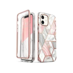Cell Phone Cases<i-Blason Cosmo MagSafe Rugged Case for iPhone 12 mini, Marble Pink (iPhone2020-5.4-Cosmo-SP-Marble)