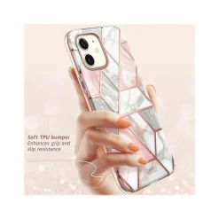 Cell Phone Cases<i-Blason Cosmo MagSafe Rugged Case for iPhone 12 mini, Marble Pink (iPhone2020-5.4-Cosmo-SP-Marble)