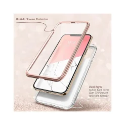 Cell Phone Cases<i-Blason Cosmo MagSafe Rugged Case for iPhone 12, Marble Pink (iPhone2020-6.1-Cosmo-SP-Marble)