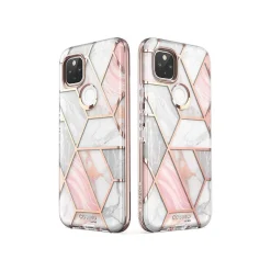 Cell Phone Cases<i-Blason Cosmo Marble Pink Case for Google Pixel 5 (GooglePixel5-Cosmo-SP-Marble)