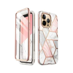 Cell Phone Cases<i-Blason Cosmo Marble Pink Snap Case for iPhone 13 Pro Max (iPhone2021-6.7-Cosmo-SP-Marble)