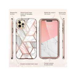 Cell Phone Cases<i-Blason Cosmo Marble Pink Snap Case for iPhone 13 Pro Max (iPhone2021-6.7-Cosmo-SP-Marble)