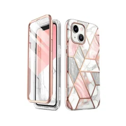 Cell Phone Cases<i-Blason Cosmo Marble Pink Case for iPhone 14 (iPhone2021/22-6.1-Cosmo-SP-Marble)