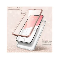 Cell Phone Cases<i-Blason Cosmo Marble Pink Case for iPhone 14 (iPhone2021/22-6.1-Cosmo-SP-Marble)