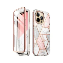 Cell Phone Cases<i-Blason Cosmo Marble Pink Case for iPhone 14 Pro Max (iPhone2022Pro-6.7-Cosmo-SP-Marble)