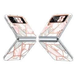 Cell Phone Cases<i-Blason Cosmo Marble Pink Snap Case for Samsung Galaxy Z Flip4 (Galaxy2022-ZFlip4-5G-Cosmo-Marble)