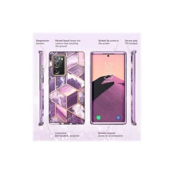 Cell Phone Cases<i-Blason Cosmo Marble Purple Case for Samsung Galaxy Note20 (Galaxy-Note20-Cosmo-Ameth)
