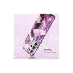 Cell Phone Cases<i-Blason Cosmo Marble Purple Case for Samsung Galaxy S21 Ultra (Galaxy-S21Ultra-Cosmo-Ameth)