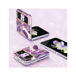 Cell Phone Cases<i-Blason Cosmo Marble Purple Snap Case for Samsung Galaxy Z Flip4 (Galaxy2022-ZFlip4-5G-Cosmo-Ameth)