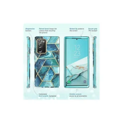 Cell Phone Cases<i-Blason Cosmo Ocean Blue Case for Samsung Galaxy Note20 Ultra (Galaxy-Note20Ultra-Cosmo-Ocean)