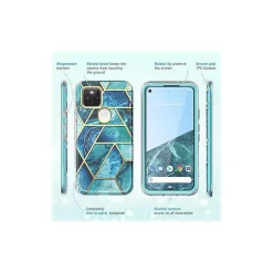 Cell Phone Cases<i-Blason Cosmo Ocean Blue Case for Google Pixel 5 (GooglePixel5-Cosmo-SP-Ocean)