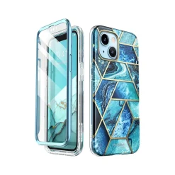 Cell Phone Cases<i-Blason Cosmo Ocean Blue Snap Case for iPhone 13 (iPhone2021-6.1-Cosmo-SP-Ocean)