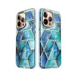 Cell Phone Cases<i-Blason Cosmo Ocean Blue Case for iPhone 14 Pro Max (iPhone2022Pro-6.7-Cosmo-SP-Ocean)