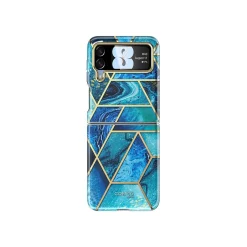 Cell Phone Cases<i-Blason Cosmo Ocean Blue Snap Case for Samsung Galaxy Z Flip4 (Galaxy2022-ZFlip4-5G-Cosmo-Ocean)