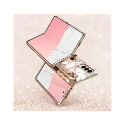 Cell Phone Cases<i-Blason Cosmo Pro Marble Pink Snap Case for Samsung Galaxy Z Fold4 (Galaxy2022-ZFold4-5G-Cosmo-Pen-SP-Marble)