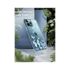 Cell Phone Cases<i-Blason Halo Butterfly Blue Snap Case for iPhone 13 Pro Max (iPhone2021-6.7-Halo-F)