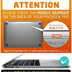 i-Blason Halo Series Hard Shell Protective Case for Macbook Pro 15-Inch (2016), Frost/Clear (MBPRO15-16H-CL)