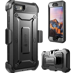 Cell Phone Cases<i-Blason SUPCASE Black Case for iPhone 8 (S-IPH8UBPROBKBK)