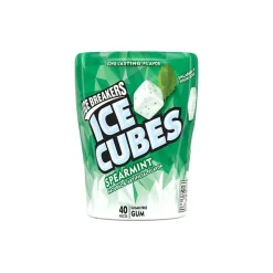 Gum & Mints<Ice Breakers Ice Cubes, Sugar Free, Spearmint Gum, 40 Pieces/Pack (HEC70124)