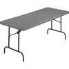 Best IndestrucTable TOO 1200 Series Folding Table, 72" x 30", Charcoal (65227) Folding Tables