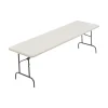 Discount IndestrucTable TOO 600S Folding Table, 96" x 30", Platinum (65333) Folding Tables