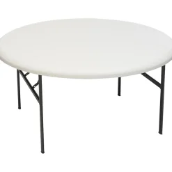 Outlet ® IndestrucTables TOO™ 1200 Series Folding Table, 60" Round, Platinum Folding Tables