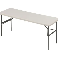 Outlet ® IndestrucTables TOO™ 1200 Series Folding Table, 72x24", Platinum Folding Tables