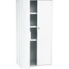 Sale ® Officeworks® Polyethylene Storage Cabinet, Non-Assembled, 66Hx33Wx18D", Platinum Storage Cabinets
