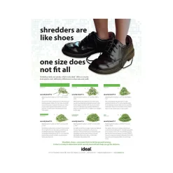 IDEAL 3804 P-5 Security 20 Sheet Cross Cut Multi-Media Commercial Shredder (IDEDSH0319H)* Shredders & Accessories