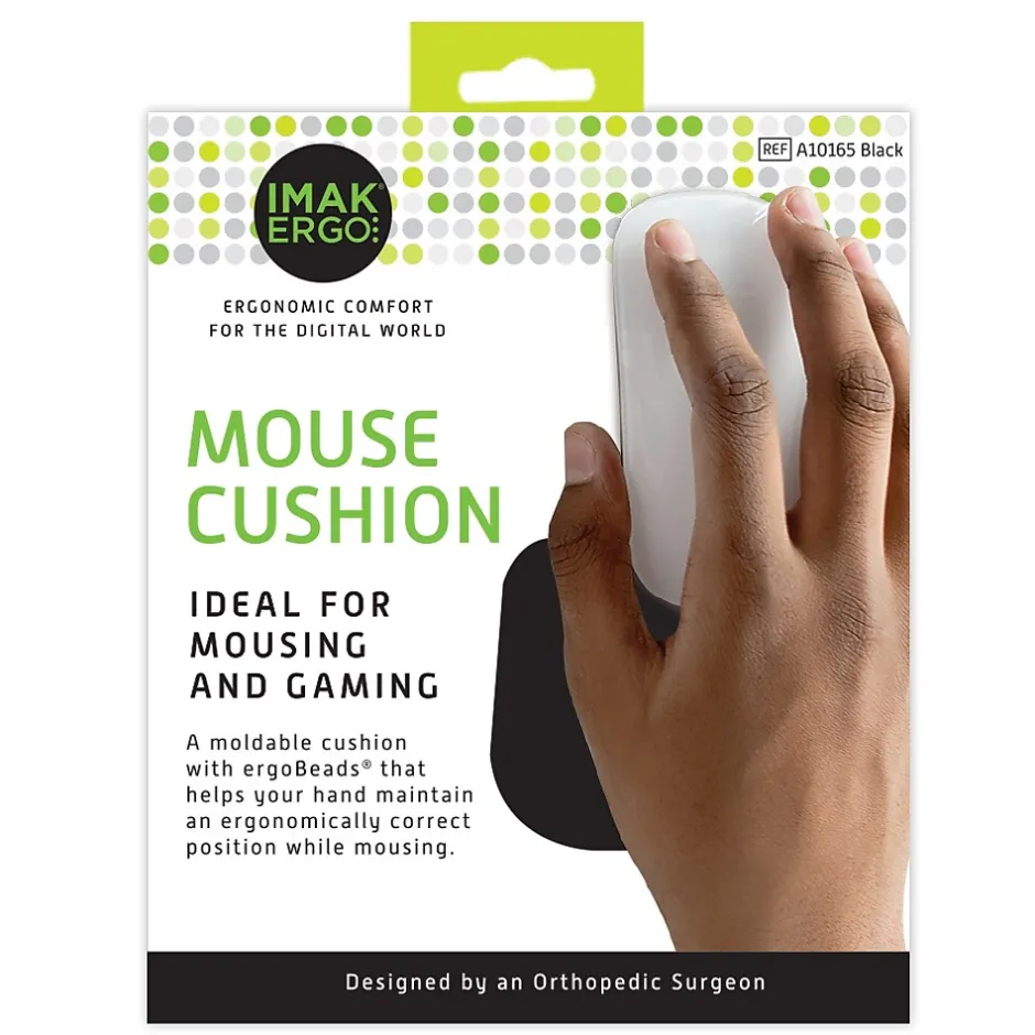 IMAK Cushion Ergobeads Wrist Rest, Black (A10174)* Ergonomic Wrist Rests
