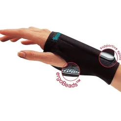 IMAK Small Reversible SmartGlove with ergoBead Filled Pad, Black (A20125)* Ergonomic Wrist Rests