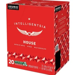 Keurig K-Cups<Intelligentsia House Coffee Keurig® K-Cup® Pods, Light Roast, 20/Box (5000371868)