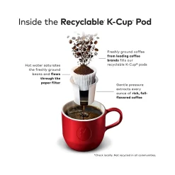 Keurig K-Cups<Intelligentsia Organic El Gallo Coffee, Keurig K-Cup Pod, Light Roast, 20/Box, 4 Boxes/Carton (5000371867CT)